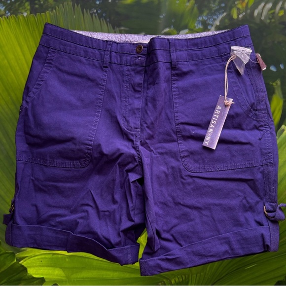 Artisan NY Pocket Detail Size 8‎ Blue Washed Short - Picture 2 of 16